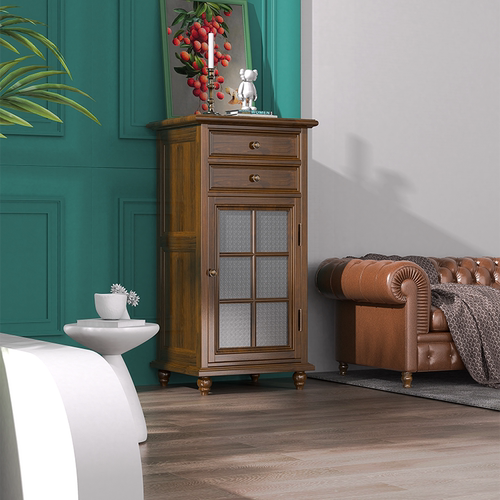 虎牌2026美式乡村实木小型保险柜