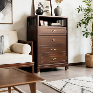 虎牌新中式实木隐形保险柜家用小型100斤以上指纹2026新款106m高防盗隐藏式边角保险箱客厅卧室书房大容量