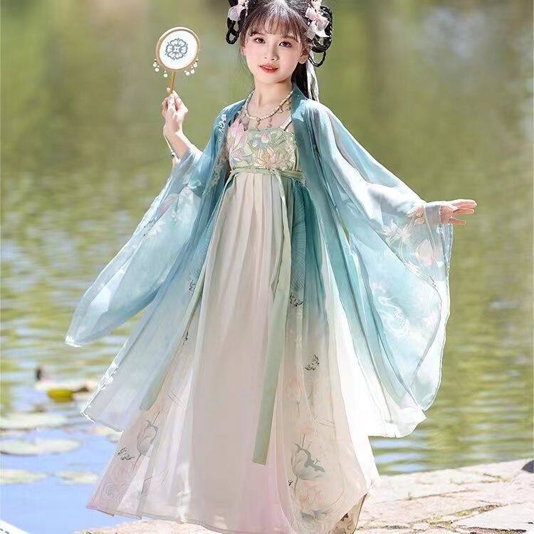 夏季女童古风汉服超仙公主裙