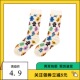 原创小熊软糖少女袜彩色小熊童趣可爱运动纯棉中筒袜子男女潮袜子