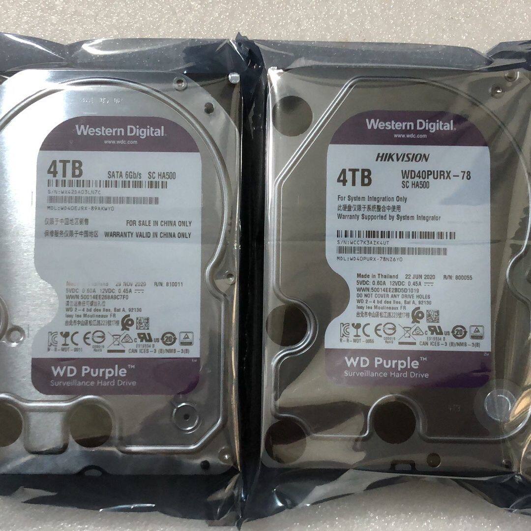 西数监控台式电脑通用6T 4T 3T 2T 1T西数紫盘机械硬盘