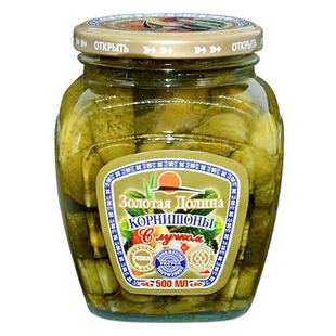 进口俄式 进口 酸黄瓜罐头腌制小黄瓜480g开胃泡菜下饭配菜越南原装