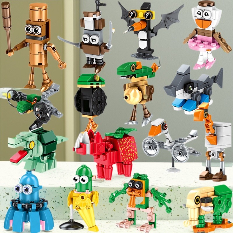 新版外国山海经积木拼图玩具全套