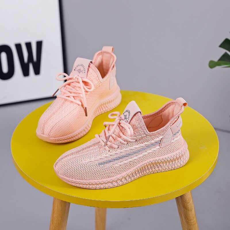 麦卡伦圆头网布中口网鲨鱼透气女款老爹鞋 2023运动鞋低跟