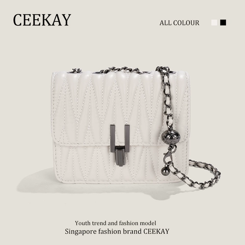 Ceekay, маленькая небольшая сумка, сумка через плечо, изысканная сумка на одно плечо, цепь, премиум класс, городской стиль, на цепочке