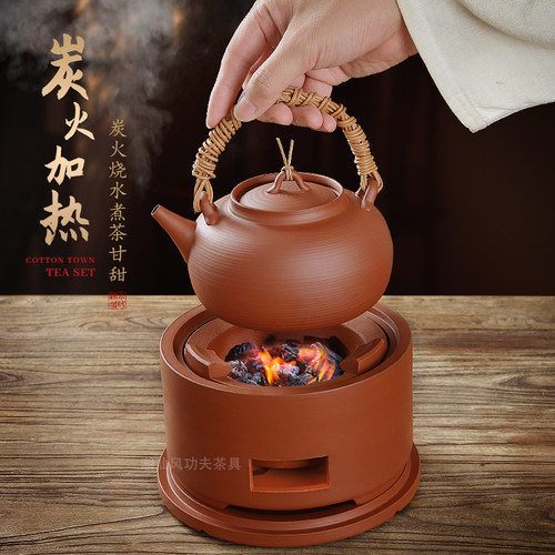 潮州原矿红泥炭炉炭火小炉砂铫壶