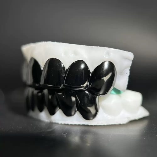 ICED饰品s925黑红粉牙套街头嘻哈hiphop大金牙grillz定制珠宝配饰