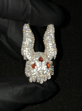 李佳隆同款 mac asen gall 连麻等同款兔子开口戒指