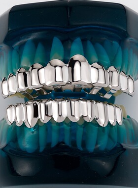 ICED饰品嘻哈teeth grillz说唱牙饰欧美光面上十下十假牙套