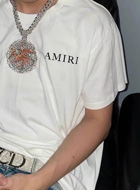 艾志恒Asen同款满钻吊坠项链 混镶t方锆石高端嘻哈吊坠1