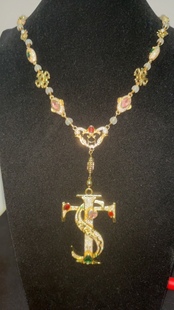 艾志恒Asen同款STK满钻吊坠rapper镶钻项链y2k个性嘻哈街头吊坠