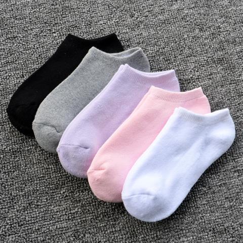 加绒袜子女冬加厚保暖短袜秋冬季浅口船袜纯色棉袜毛圈毛巾底袜子