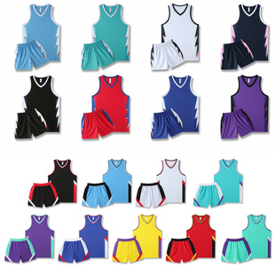 篮球服套装男儿童球衣美式夏季无袖背心中学生比赛队服定制训练服