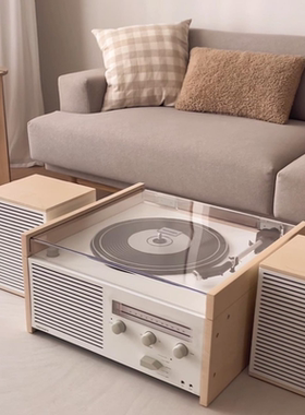 Crosley黑胶唱片机复古蓝牙音箱响复古lp留声机CD磁带机韩国直邮