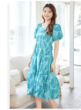 连衣裙女女服法式气质裙年季新款长款裙子 2322A-B26612-抢购一天