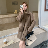 已出大货【24冬装新款】双面呢大衣6550P285K408，女装毛呢外套，浙宝089