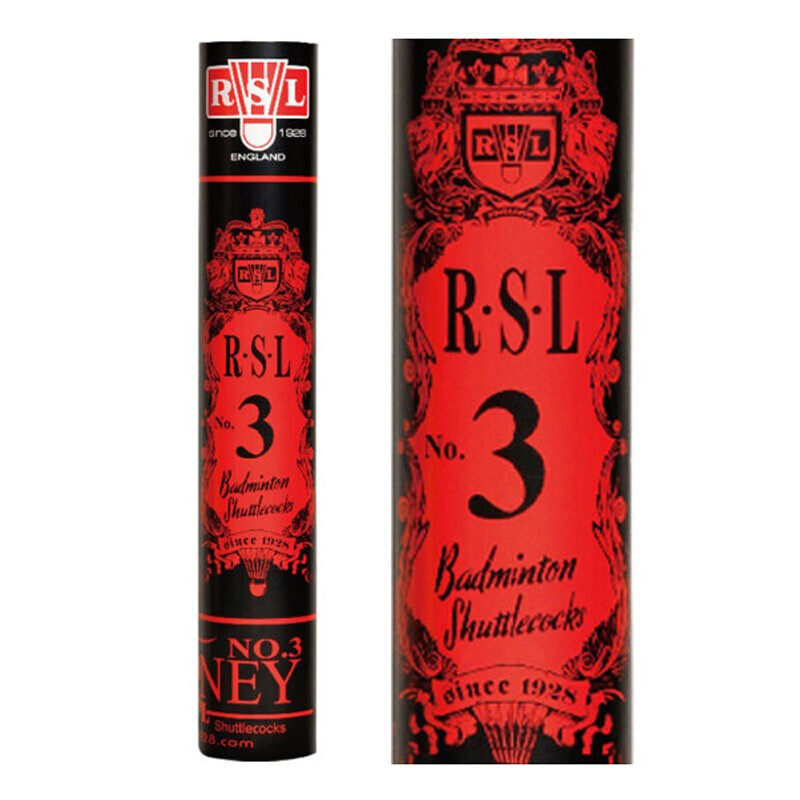 亚狮龙rsl羽毛球3号比赛训练用球稳定耐打鸭毛球rsl3号