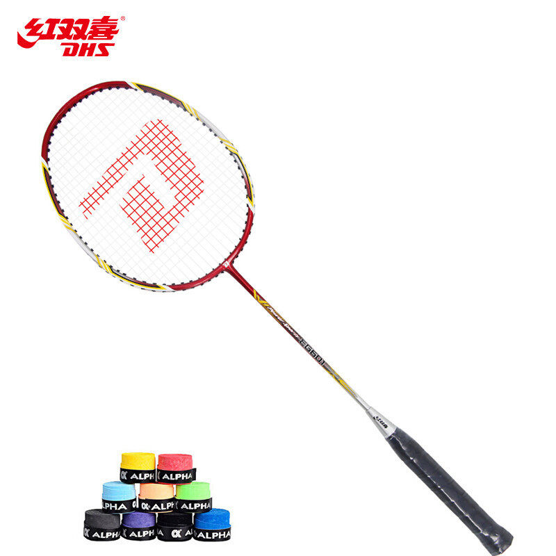 红双喜DHS羽毛球拍单拍碳素比赛羽拍EG601(已穿线赠手胶),运动/瑜伽/健身/球迷用品,羽毛球拍,淘宝优惠券,粉丝福利购,淘宝优惠卷