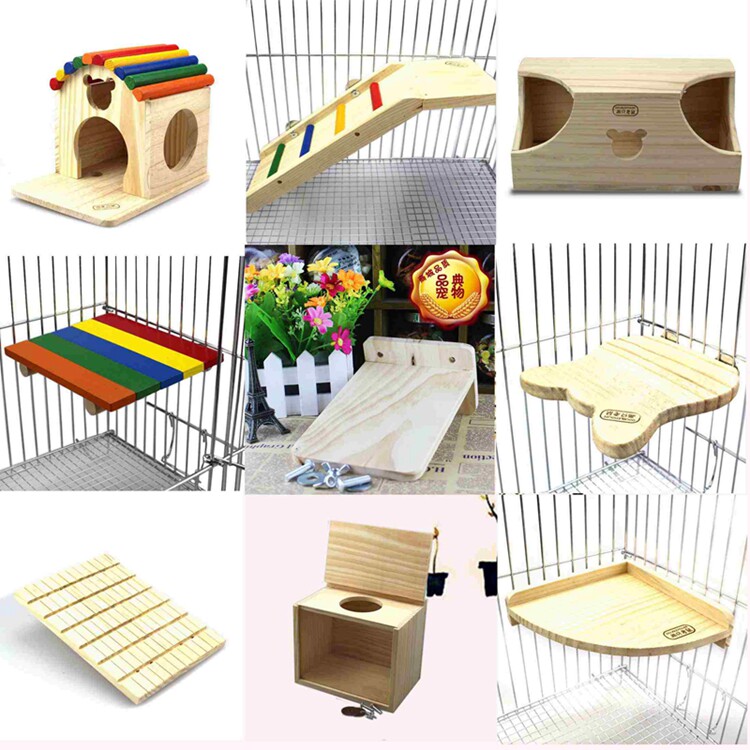 龙猫松鼠貂兔子宠物玩具梯子木梯玩具/造景装饰