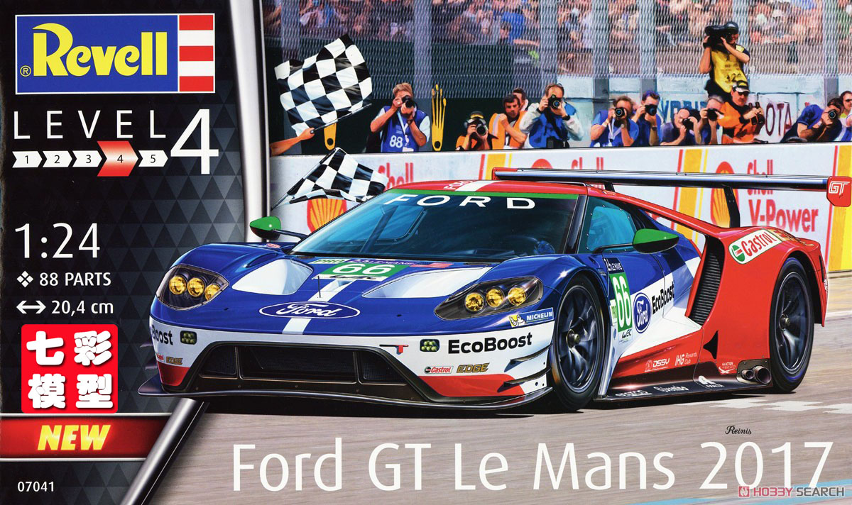 【七彩模型】利华07041 拼装车模 1/24 FORD GT Le Mans 2017赛车图片