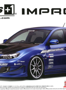 【七彩模型】青岛社05875 拼装车模 1/24 SUBARU WRX STI '07