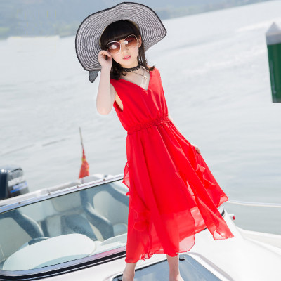 女童夏装仙气夏季儿童胖小女孩薄款雪纺碎花网红洋气公主连衣裙子