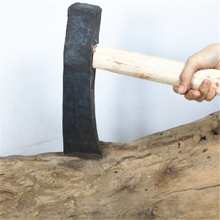 砍柴斧子斧头劈柴家用开山斧伐木木工斧头纯钢全钢户外大号锻造大