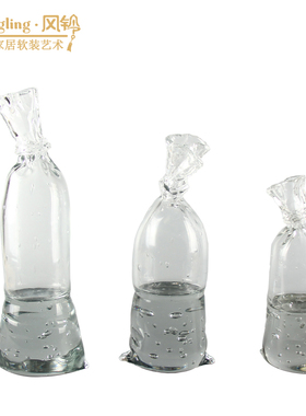 轻奢简约气泡水晶摆件玄关书房