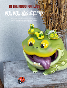 博物志原创｜2024 限定版呱呱嘉年华 小丑蛙青蛙爬宠手办蛙类潮玩