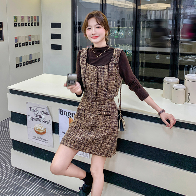 套装女2D115-C339三件套P185-K248马甲半裙两件套P145-K218,女装套装/套裙,2D115