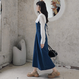 牛仔吊带连衣裙女2D115-2128套装p165-K228吊带裙p100-K158，女装连衣裙，2D115