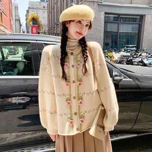 针织毛衣女外套2D115-C177-P115-K178图片