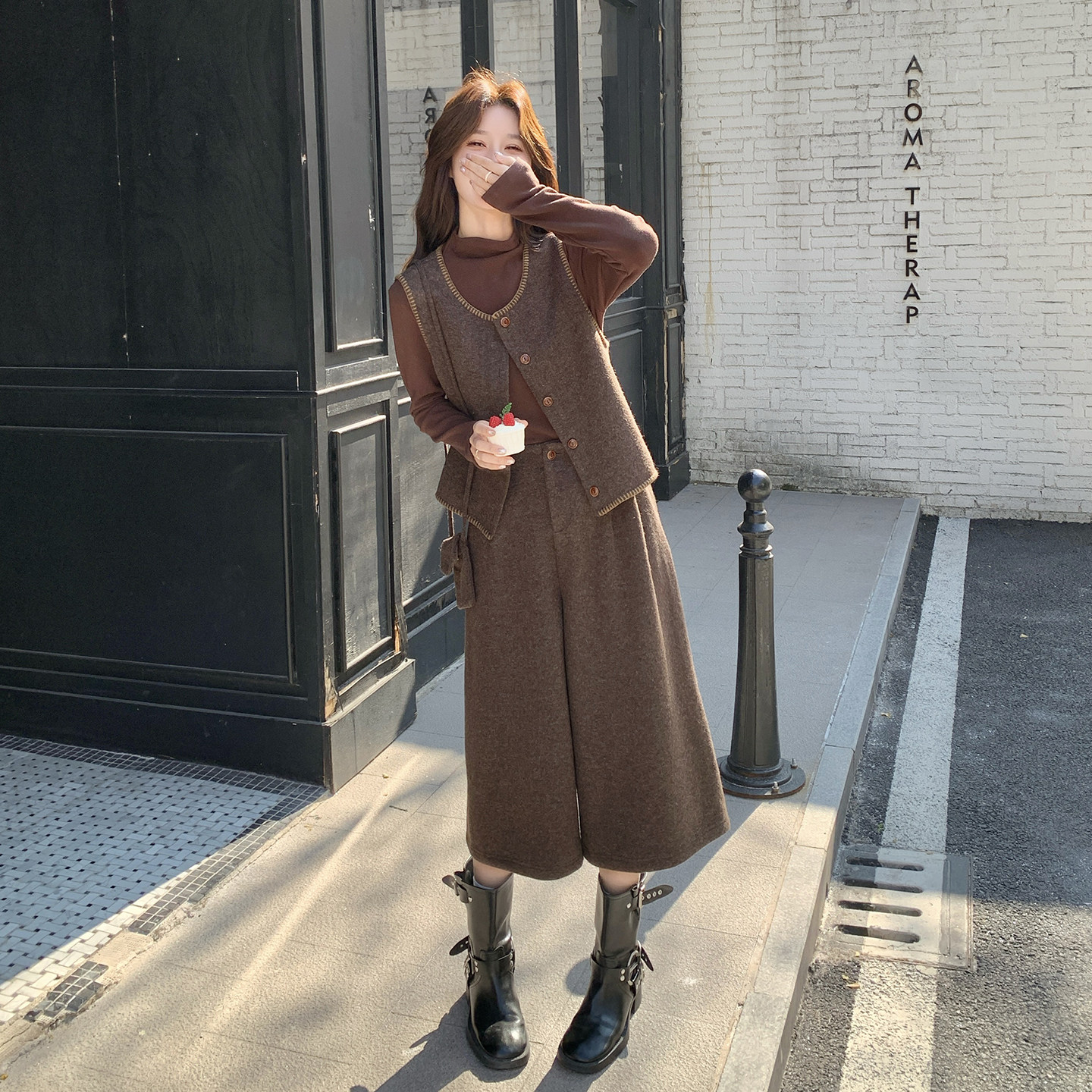打底+马甲+裤子三件套2D115-C896-P205-K278,女装套装/套裙,2D115
