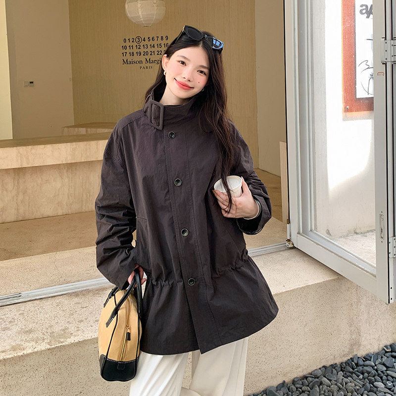 双色风衣外套女2D115-C736-P165-K258,女装风衣,2D115