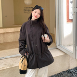 双色风衣外套女2D115-C736-P165-K258，女装风衣，2D115