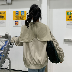 双色夹克女款短外套2D115-2308-P145-K198(A30同款)图片