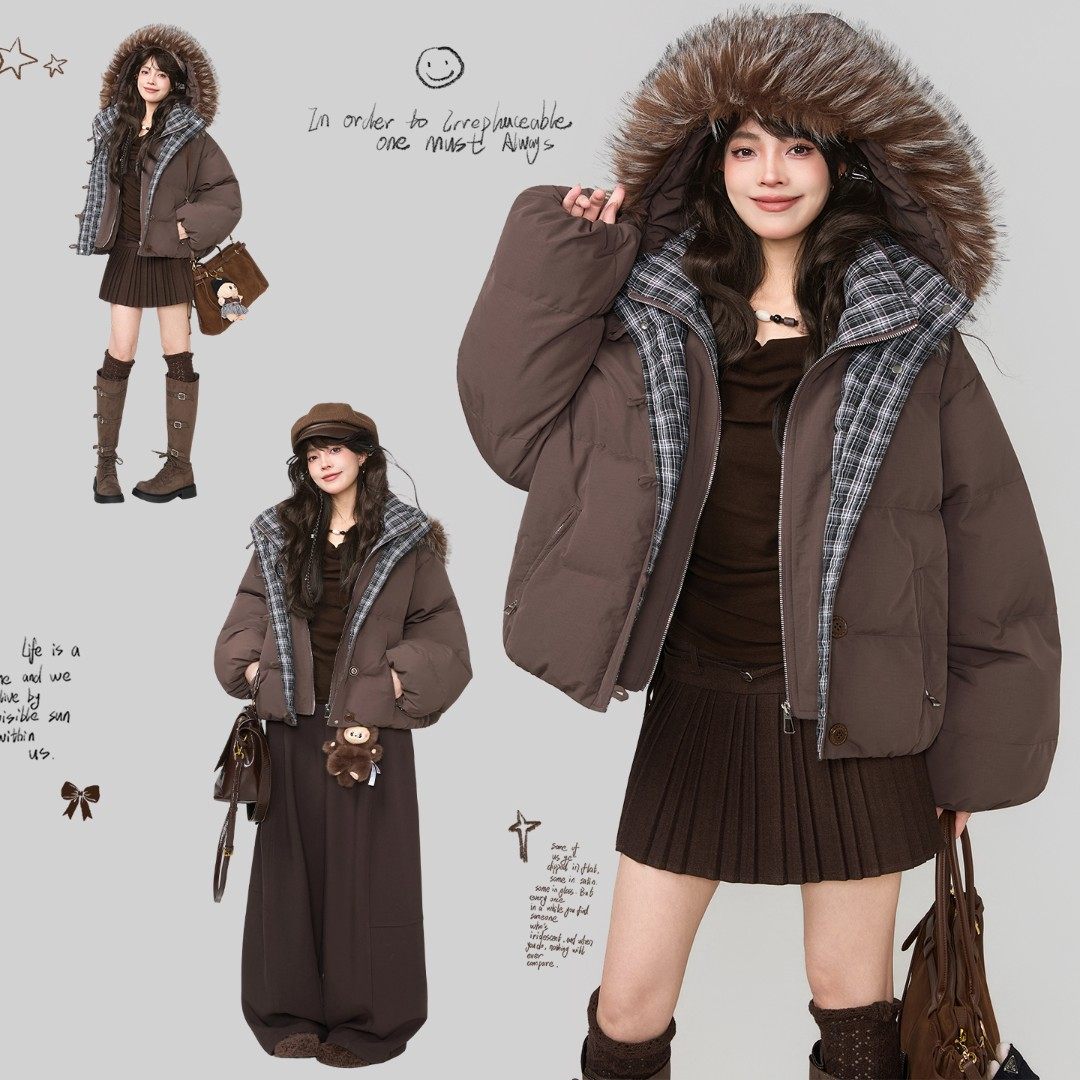 KEIKO/凯莉欧聚酯纤维短款工装风