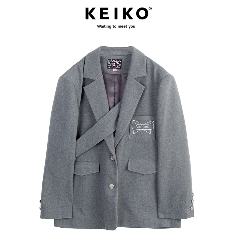 凯莉欧格雷系休闲通勤西服套装