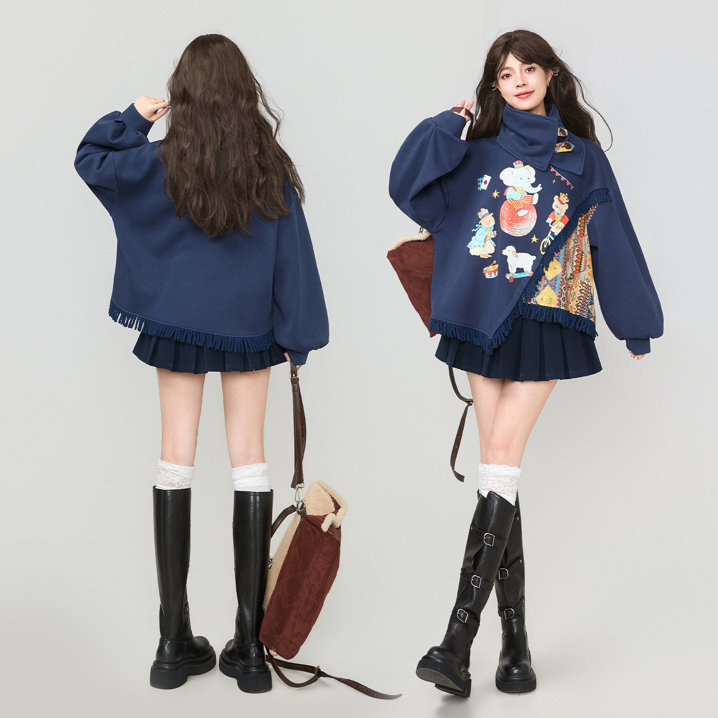 KEIKO/凯莉欧加绒宽松型棉65%