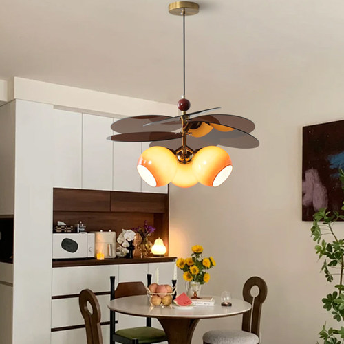 复古实木卧室灯餐厅书房楼梯吊灯