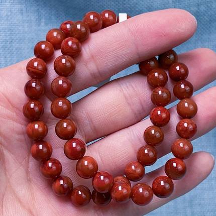 026C53凉山瓦西料南红火焰单圈手串多样性发其一