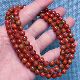 409D08大山包南红三彩包浆多圈手串