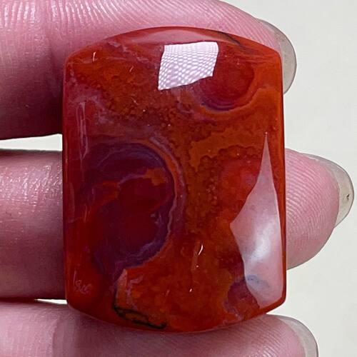 31C63凉山瓦西料南红原矿柿子锦牛色妖火焰无事牌