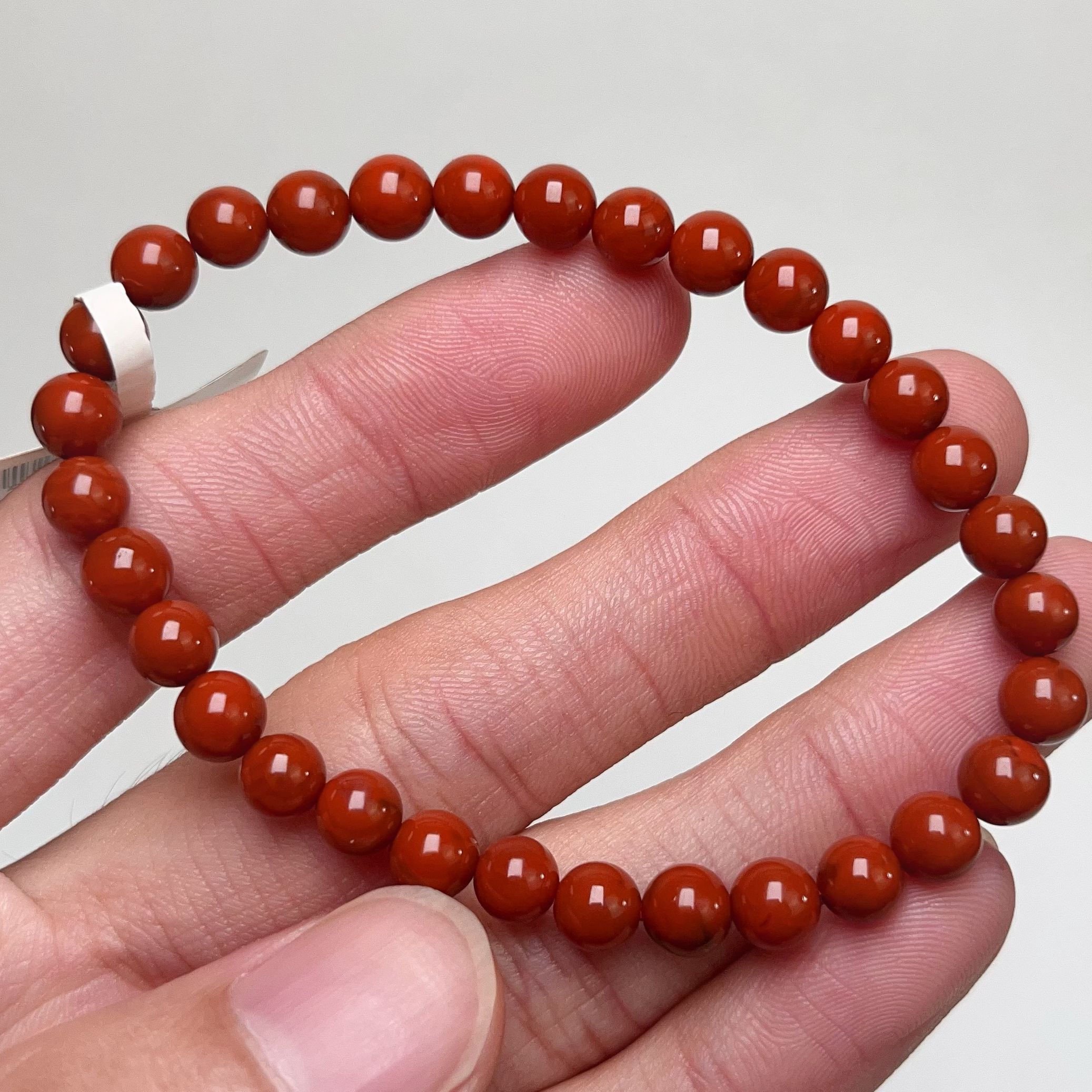 138D02凉山南红满色满肉柿子红小米单圈手串