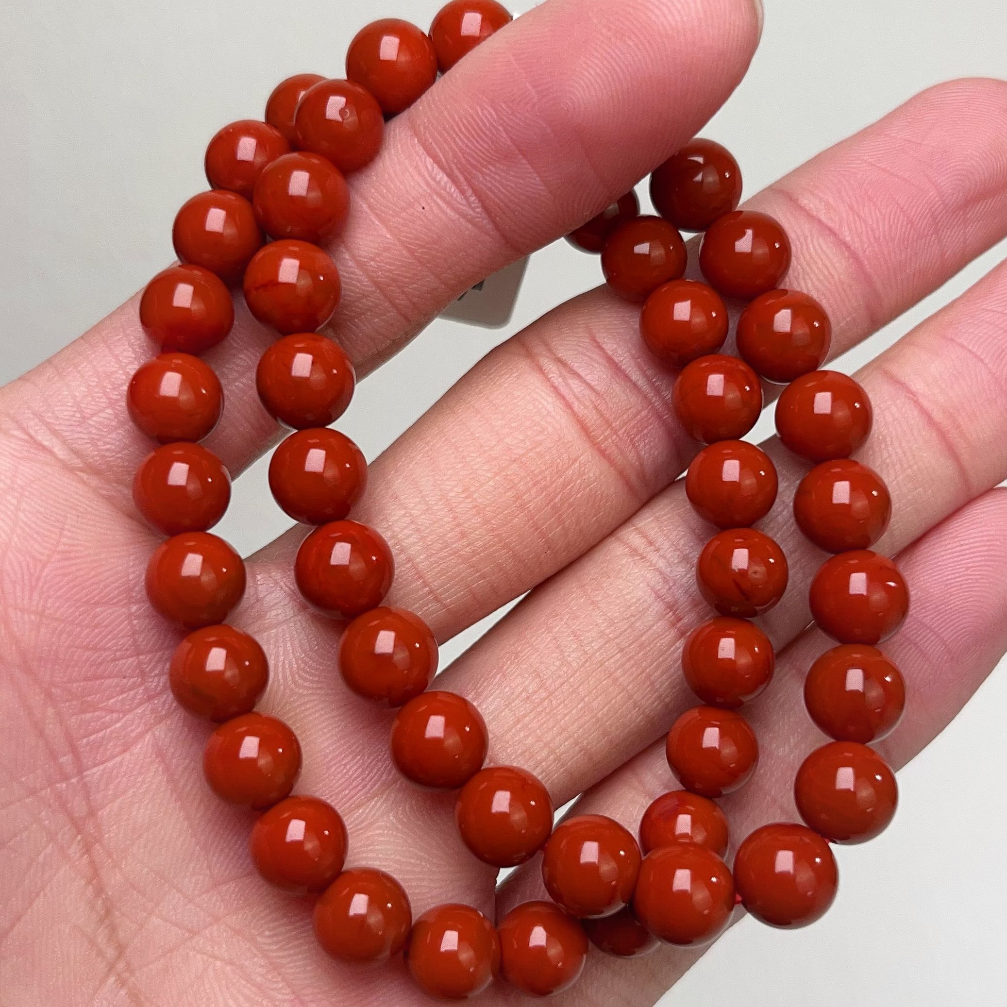 307F94凉山瓦西料南红柿子锦单圈手串多样性发其一