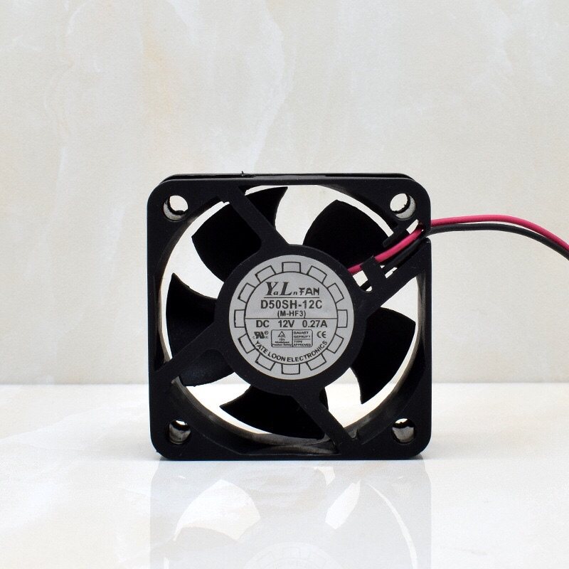 全新D50SH-12C 5020 12V 0.27A 5CM/厘米充电器电源散热风扇