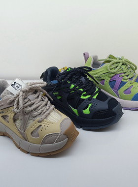 春秋季新款专柜BOBDOGhouse儿童网布男女孩魔术贴防滑运动鞋31612