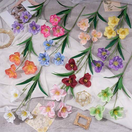 天津市武清区莫奈花语工艺品厂3D郁金香仿真假花婚庆用花束成品人