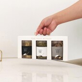 喜都烘焙3罐装 曲奇礼盒配2号罐子金属手提饼干包装 盒坚果脆小方酥