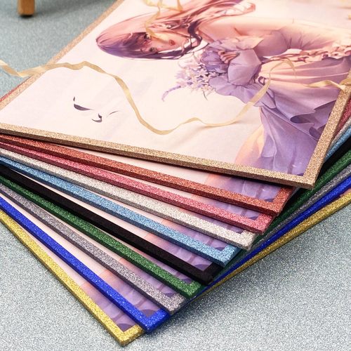 动漫周边流沙色纸定制平整